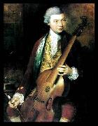 Thomas, Portrait of the Composer Carl Friedrich Abel with his Viola da Gamba